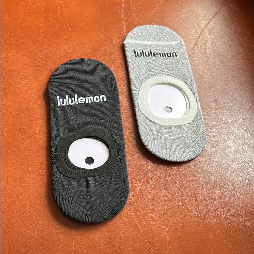 lululemon athletica Unisex No-Show Socks - Black and Gray